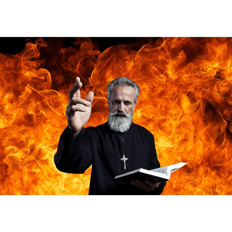 Baocicco 7x5ft Roaring Flame Backdrop Wallpaper Decor Passion Black Background Photography Background Blogger Vlogger Bonfire Party Activities Birthday Party Baby Children Adults Portrait Prop - Image 2